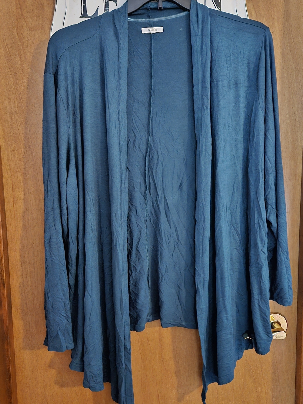 Maurices Teal Women's Open-front Cardigan - Size 3X